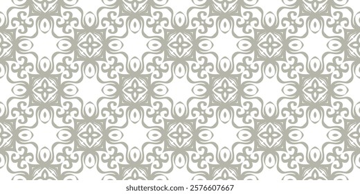 original pattern with lace decorative ornament. seamless vector illustration.