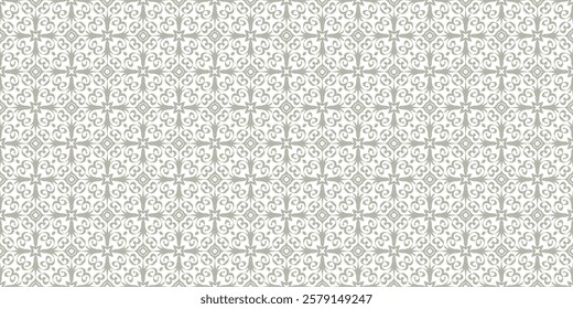 original pattern with lace decorative ornament. seamless vector illustration.