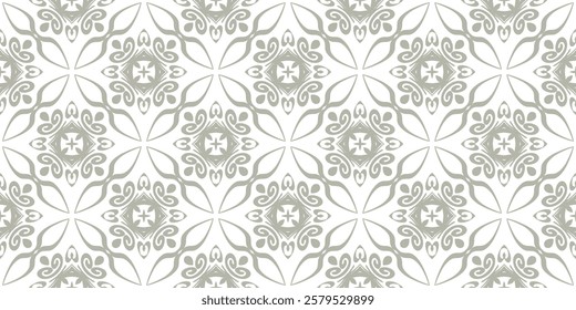 original pattern with lace decorative ornament. seamless vector illustration.