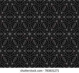 original pattern with lace decorative ornament. vector illustration. seamless