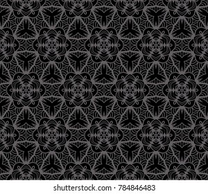 original pattern with lace decorative ornament. vector illustration. seamless