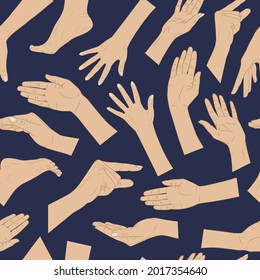original pattern of parts of the human body, arms and legs. Stock vector illustration eps10. 