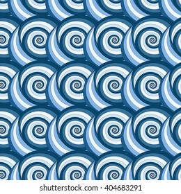 The original pattern of spirals in a marine style