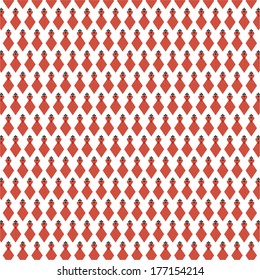 original pattern of the symbols of playing cards