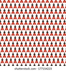 original pattern of the symbols of playing cards