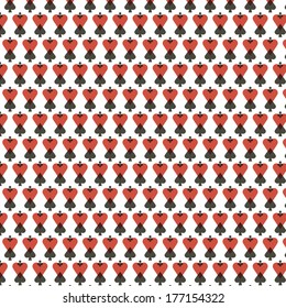original pattern of the symbols of playing cards