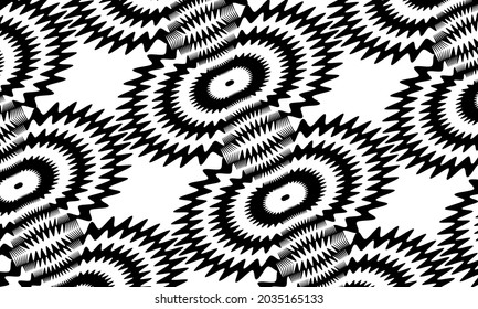 original patterns in the style of op-art obliquely on a white background