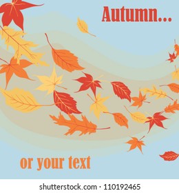 original post card  with autumn theme