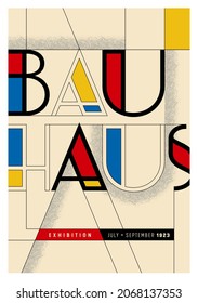 Original Poster Made In The Bauhaus Style. Vector EPS 10.