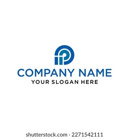 The original PP logo is stylish and elegant in shape