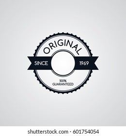 original premium label retro theme badge emblem