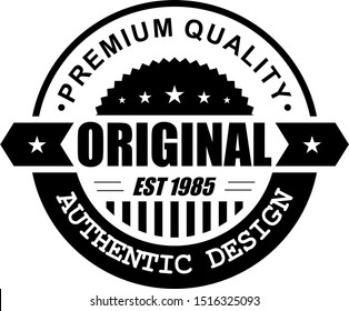 Original Premium Quality Authentic Logo Design Vector