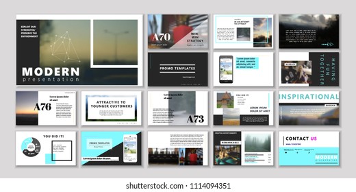 Original Presentation templates or corporate booklet. Easy Use in creative flyer and style info banner, trendy strategy mockups. Simple modern Slideshow or Startup. ppt.