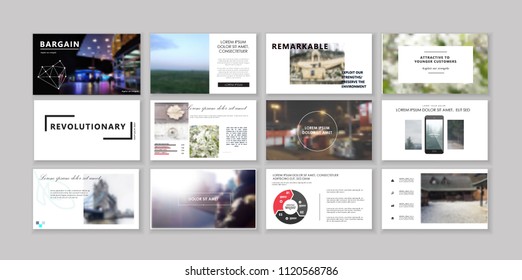 Original Presentation templates or corporate booklet. Easy Use in creative flyer and style info banner, trendy strategy mockups. Simple modern Slideshow or Startup. 