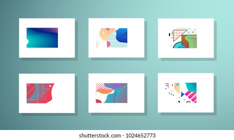 Original Presentation templates. Creative flyer and leaflet, presenting, banner, brochure covers. Horizontal a4 design