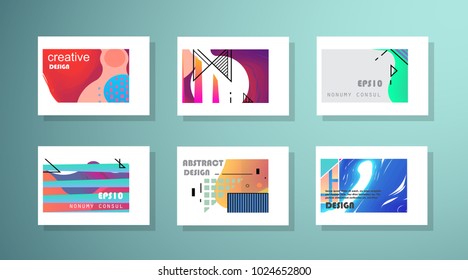 Original Presentation templates. Creative flyer and leaflet, presenting, banner, brochure covers. Horizontal a4 design