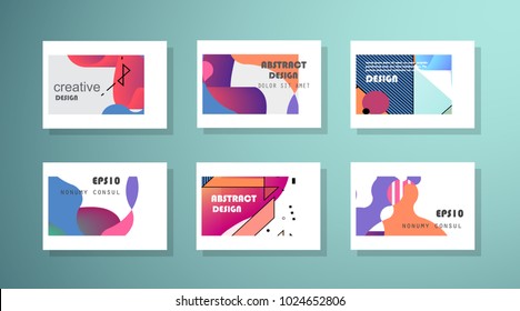 Original Presentation templates. Creative flyer and leaflet, presenting, banner, brochure covers. Horizontal a4 design