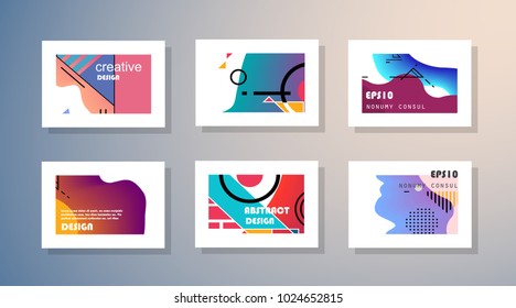 Original Presentation templates. Creative flyer and leaflet, presenting, banner, brochure covers. Horizontal a4 design