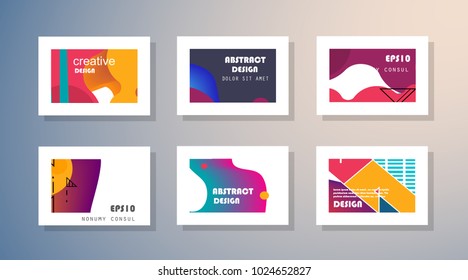 Original Presentation templates. Creative flyer and leaflet, presenting, banner, brochure covers. Horizontal a4 design