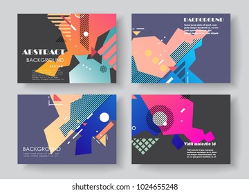 Original Presentation templates. Creative flyer and leaflet, presenting, banner, brochure covers. Horizontal a4 design
