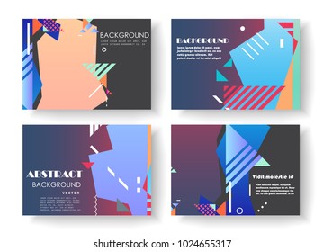 Original Presentation templates. Creative flyer and leaflet, presenting, banner, brochure covers. Horizontal a4 design