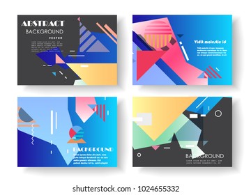 Original Presentation templates. Creative flyer and leaflet, presenting, banner, brochure covers. Horizontal a4 design