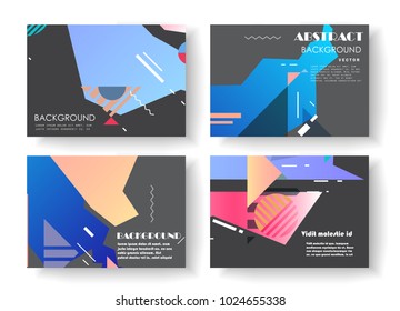Original Presentation templates. Creative flyer and leaflet, presenting, banner, brochure covers. Horizontal a4 design