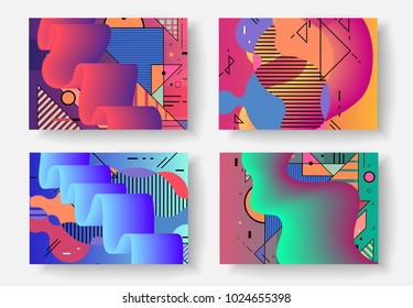 Original Presentation templates. Creative flyer and leaflet, presenting, banner, brochure covers. Horizontal a4 design