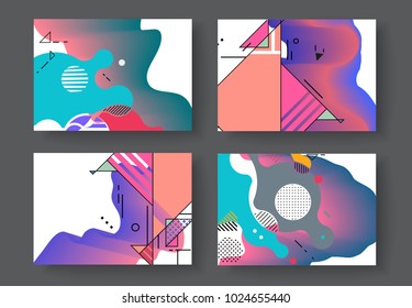 Original Presentation templates. Creative flyer and leaflet, presenting, banner, brochure covers. Horizontal a4 design