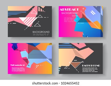 Original Presentation templates. Creative flyer and leaflet, presenting, banner, brochure covers. Horizontal a4 design