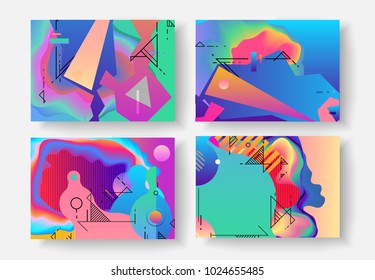 Original Presentation templates. Creative flyer and leaflet, presenting, banner, brochure covers. Horizontal a4 design