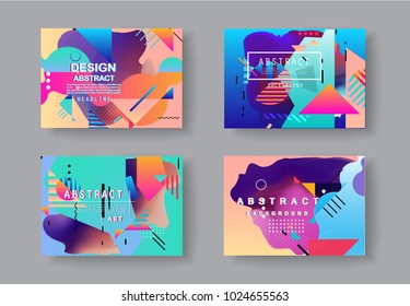 Original Presentation templates. Creative flyer and leaflet, presenting, banner, brochure covers. Horizontal a4 design