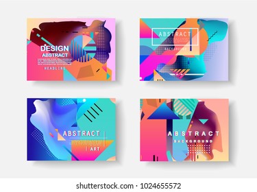 Original Presentation templates. Creative flyer and leaflet, presenting, banner, brochure covers. Horizontal a4 design