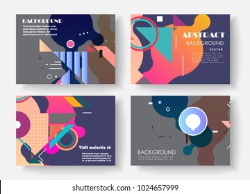 Original Presentation templates. Creative flyer and leaflet, presenting, banner, brochure covers. Horizontal a4 design