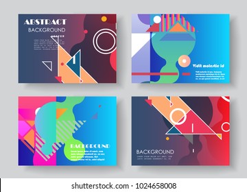 Original Presentation templates. Creative flyer and leaflet, presenting, banner, brochure covers. Horizontal a4 design