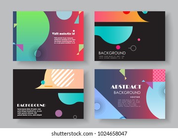 Original Presentation templates. Creative flyer and leaflet, presenting, banner, brochure covers. Horizontal a4 design