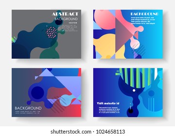 Original Presentation templates. Creative flyer and leaflet, presenting, banner, brochure covers. Horizontal a4 design