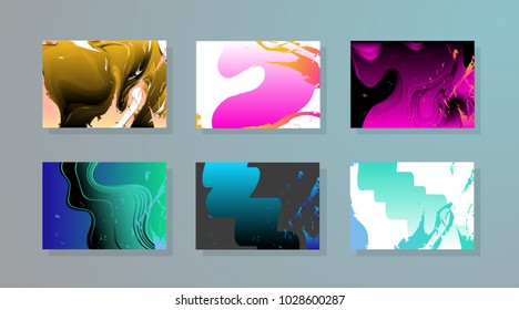 Original Presentation templates. Creative flyer and leaflet, presenting, banner, brochure covers. Horizontal a4 design