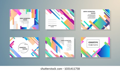 Original Presentation templates. Creative flyer and leaflet, presenting, banner, brochure covers. Horizontal a4 design