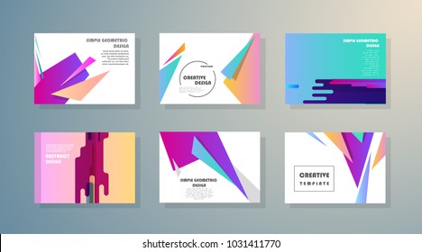 Original Presentation templates. Creative flyer and leaflet, presenting, banner, brochure covers. Horizontal a4 design