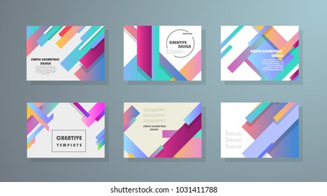 Original Presentation templates. Creative flyer and leaflet, presenting, banner, brochure covers. Horizontal a4 design