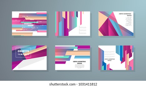 Original Presentation templates. Creative flyer and leaflet, presenting, banner, brochure covers. Horizontal a4 design