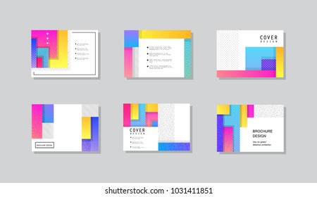 Original Presentation templates. Creative flyer and leaflet, presenting, banner, brochure covers. Horizontal a4 design