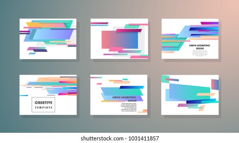 Original Presentation templates. Creative flyer and leaflet, presenting, banner, brochure covers. Horizontal a4 design