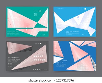 Original Presentation templates. Creative flyer and leaflet, presenting, banner, brochure covers. Horizontal a4 design