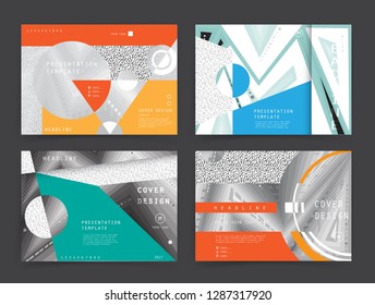 Original Presentation templates. Creative flyer and leaflet, presenting, banner, brochure covers. Horizontal a4 design