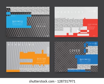 Original Presentation templates. Creative flyer and leaflet, presenting, banner, brochure covers. Horizontal a4 design