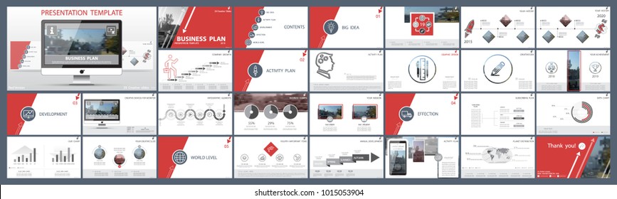 
Original presentation templates.Set of red, elements of infographics, white background. Flier, postcard, corporate report, marketing, advertising, banner.Slide show, photo,slide for brochure,booklet
