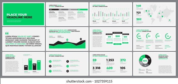 Original Presentation templates. Use in presentation, corporate report, marketing, advertising, annual report, banner.