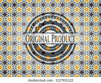 Original Product arabesque style badge. arabic decoration.